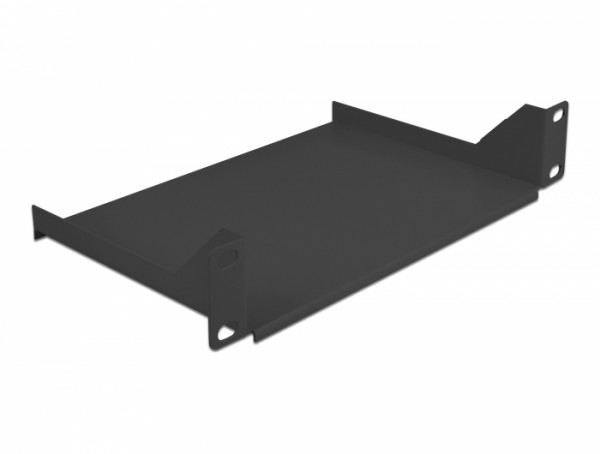 10" Fachboden für Netzwerkschrank 1 HE schwarz, Delock® [66853]