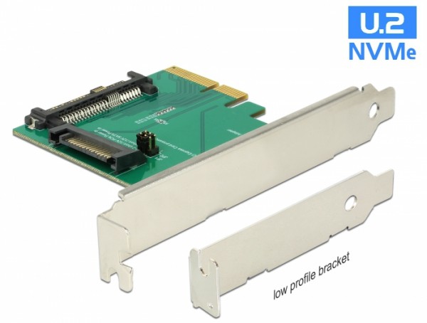PCI Express x4 Karte an 1x intern U.2 NVMe SFF-8639 Stecker, Delock® [89673]