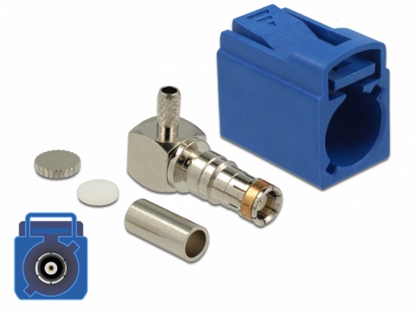 FAKRA C Buchse 90° zum Crimpen, Delock® [89715]