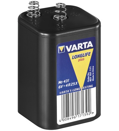 Varta® Battery 6Volt Blockbatterie (431) LongLife Plus - Zinkchlorid; 1er  Blister, Sonstige, Batterien, Batterien & Akkus, Stromversorgung