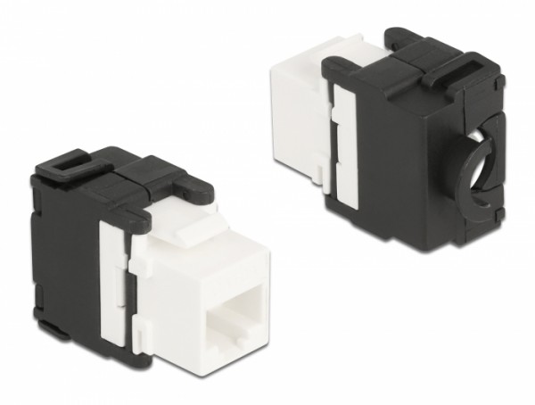 Keystone Modul RJ45 Buchse zu LSA Cat.6A 180° werkzeugfrei, Delock® [87034]