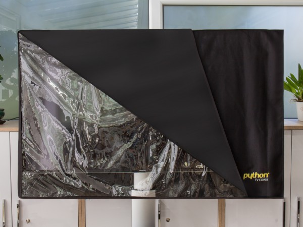 Python® Series TV-Cover Indoor/Outdoor – wetterfester Universalschutz für Ihr TV oder Monitor, 58x38 cm, 22“ bis 24“