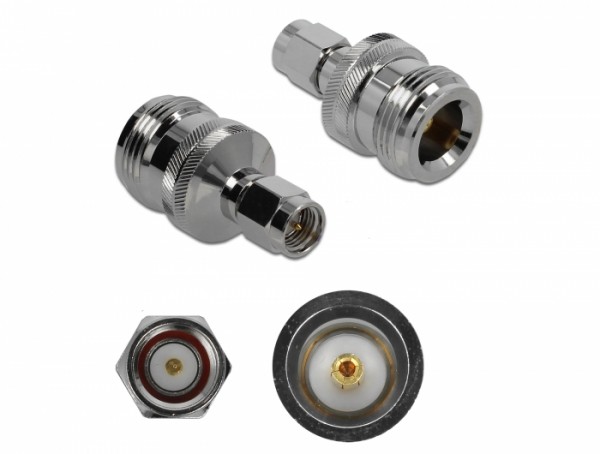 Adapter N Buchse an SMA Stecker 10 GHz, Delock® [89960]