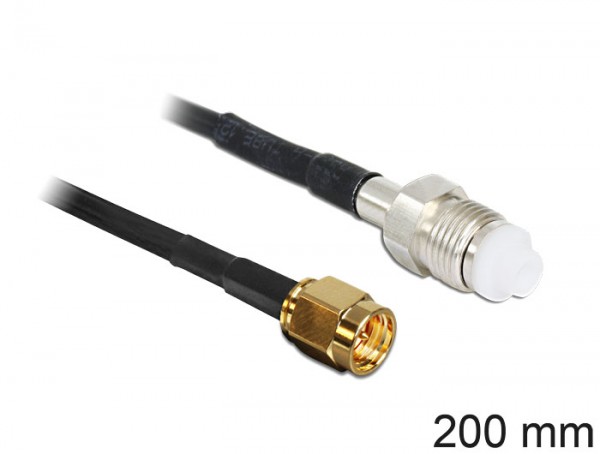 Antennenkabel, HF SMA Stecker an FME Buchse, 0,2 m, Delock® [88596]