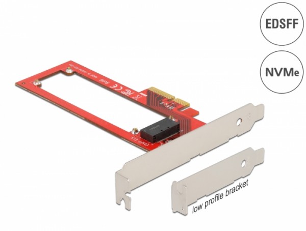 PCI Express x4 Karte zu 1 x EDSFF E1.S Slot - Low Profile Formfaktor, Delock® [90055]
