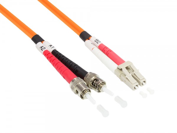 Patchkabel LWL Duplex OM2 (Multimode, 50/125) LC/ST, 15m, Good Connections®