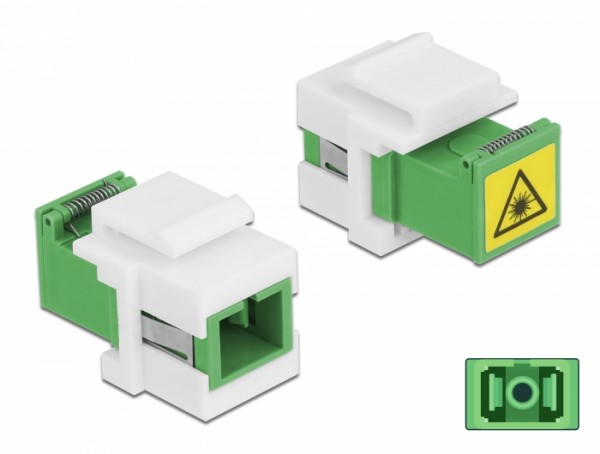 Keystone Modul SC Simplex Buchse zu SC Simplex Buchse mit Laserschutzklappe innen, Delock® [86831]