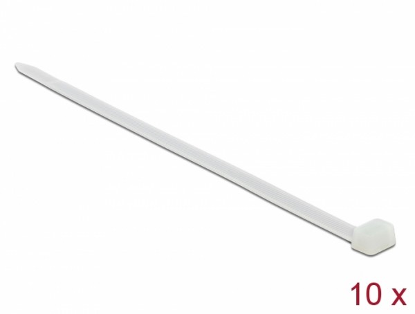 Kabelbinder L 850 x B 9 mm 10 Stück weiß, Delock® [19673]