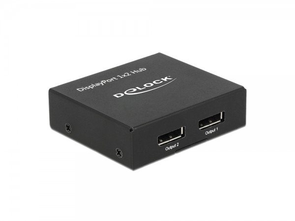 Splitter Displayport 1.2 in an 2x Displayport out, Delock® [87691]
