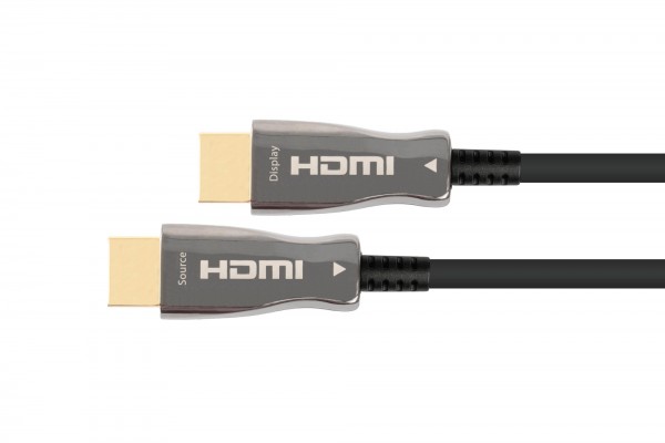 AOC Hybrid Ultra-High-Speed HDMI® 2.1 Kabel, 8K @60Hz / 4K @120Hz, 48 GBit/s, schwarz, 100m, PYTHON® Series