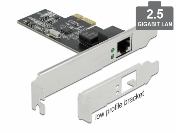 PCI Express x1 Karte 1 x RJ45 2,5 Gigabit LAN RTL8125, Delock® [89564]