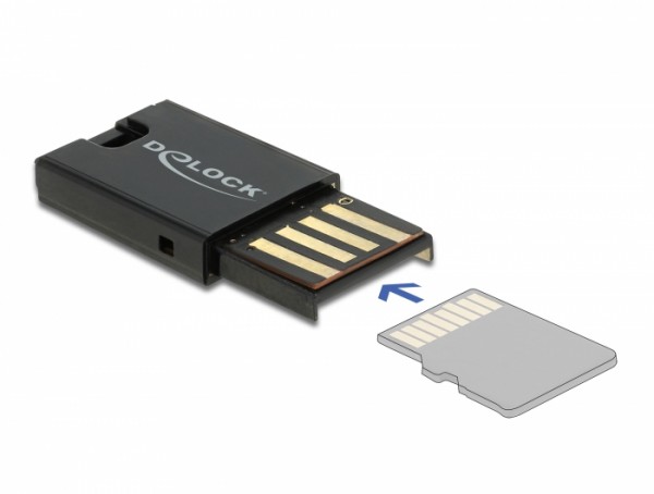 USB 2.0 Card Reader für Micro SD Speicherkarten, Delock® [91603]