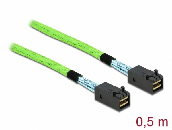 PCI Express Kabel Mini SAS HD SFF-8673 zu SFF-8673 0,5 m, Delock® [86624]