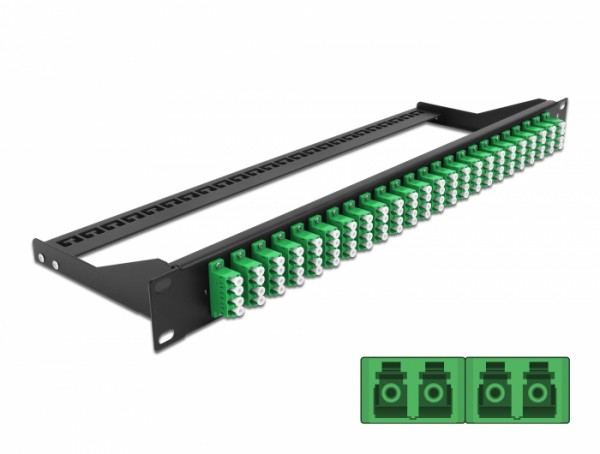 19? LWL Patchpanel 24 Port LC Quad grün, Delock® [43399]