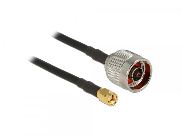 HF N Stecker an SMA Stecker RG58, 10m, Delock® [89466]