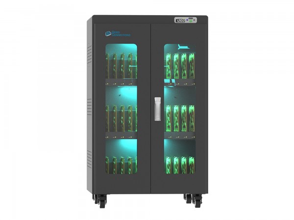 Good Connections® ANTARES PRO N36C Ladewagen bis 15,6", USB-C™, 65W Port, PD3.0, UVC-Desinfektion, schwarz