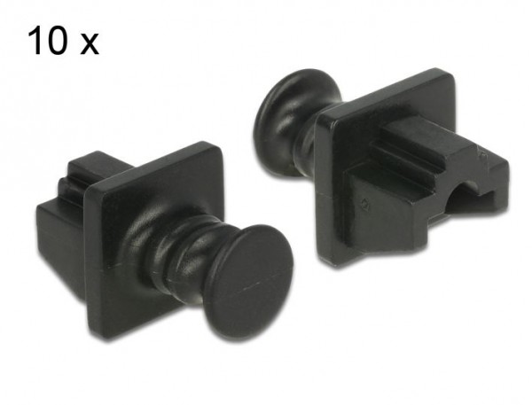 Staubschutzdeckel für RJ-45 Buchse, 10 Stück, Delock® [86176]