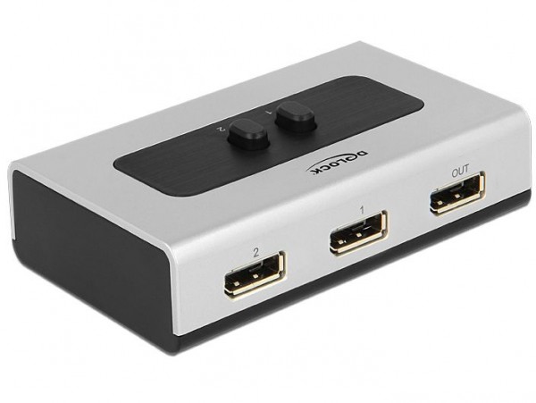 Umschalter Displayport 2-port, 1.1 manuell, Delock® [87668]