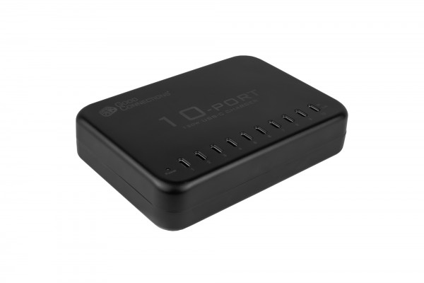 USB-Desktop-Schnellladestation 120W, 10-Port (10x USB C™), schwarz, Good Connections®