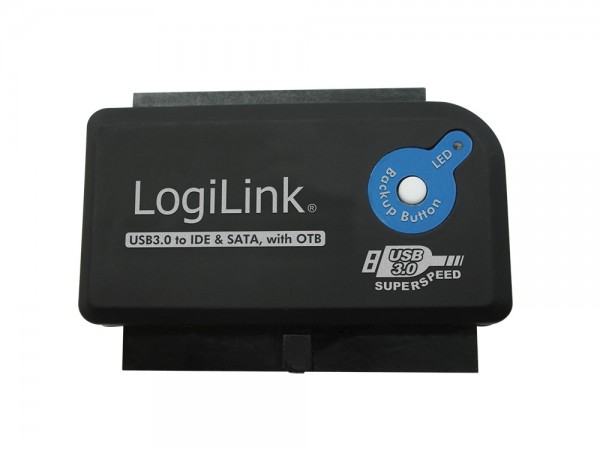 USB 3.0 zu IDE & SATA Adapter mit OTB, LogiLink® [AU0028A]