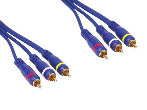 Premium Video-Audio-Verbindung 3 x Cinch St / St. Länge: 5m, Good Connections®