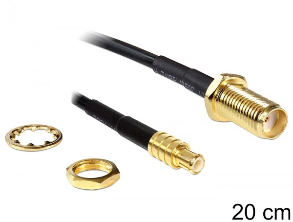 Antennenkabel SMA Buchse zum Einbau an MCX Stecker 0,2m, Delock ® [88578]