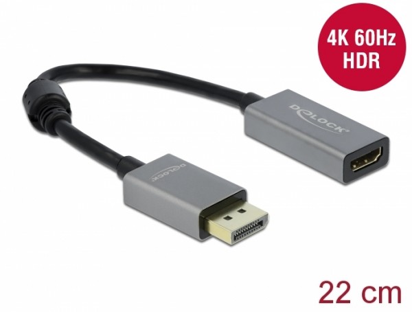 Aktiver DisplayPort 1.4 zu HDMI Adapter 4K 60 Hz (HDR), Delock® [66436]