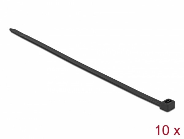 Kabelbinder L 1220 x B 9 mm 10 Stück schwarz, Delock® [19742]