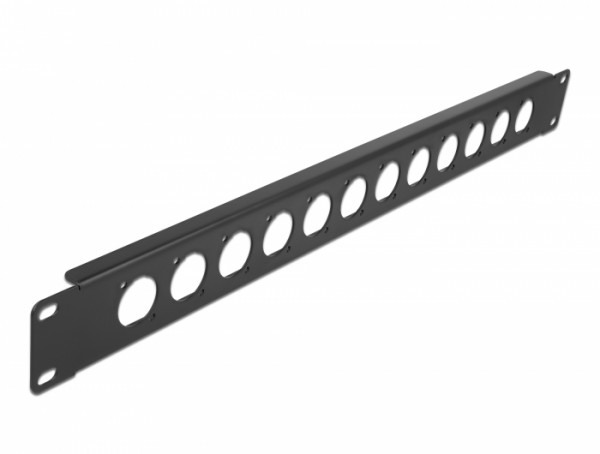 19? D-Typ Patchpanel 12 Port schwarz, Delock® [86500]