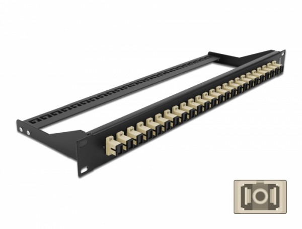 19? LWL Patchpanel 24 Port SC Simplex beige, Delock® [43382]