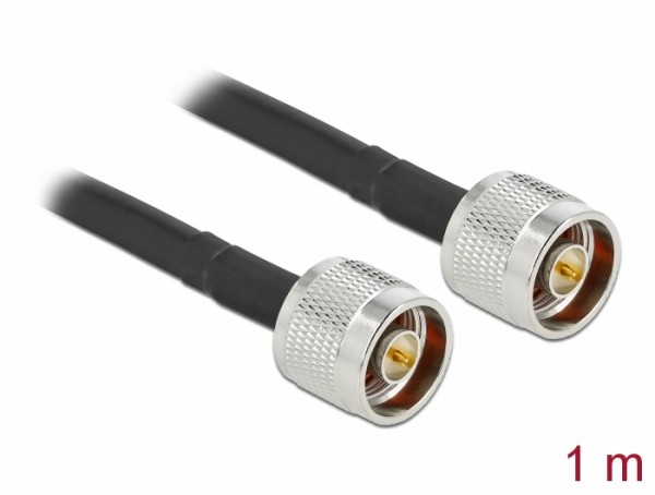 Antennekabel N Stecker zu N Stecker LMR/CFD300 1 m low loss, Delock® [90453]