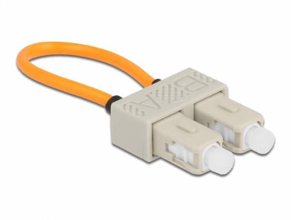 LWL Loopback Adapter SC / OM1 Multimode beige, Delock® [86921]