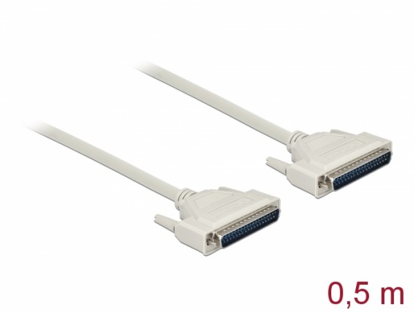 Serielles Kabel D-Sub 37 Stecker zu Stecker 0,5 m, Delock® [86911]