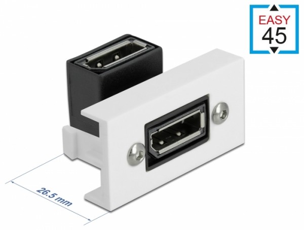 Easy 45 DisplayPort Modul gewinkelt 90° 22,5 x 45 mm , Delock® [81306]