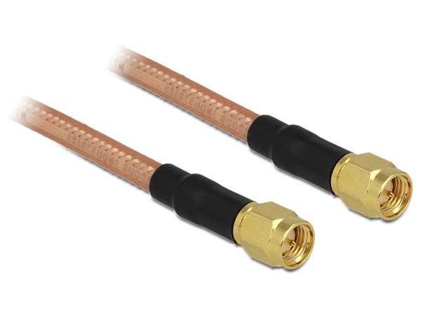 Antennenkabel SMA Stecker an SMA Stecker RG-142 1 m low loss, Delock® [88895]
