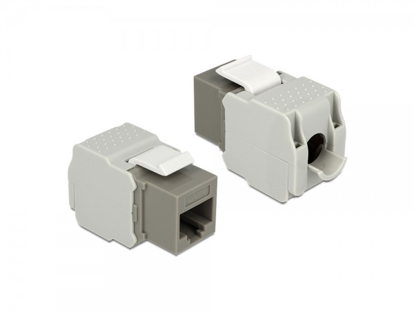 Keystone Modul, Cat.6, RJ45 Buchse an LSA UTP, grau, Delock® [86342]