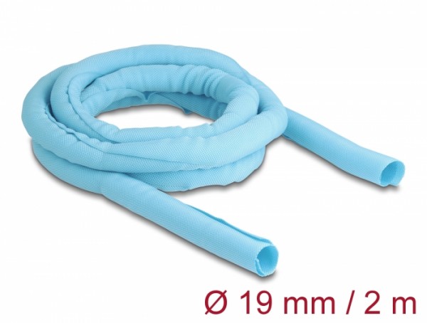 Gewebeschlauch selbstschließend hitzebeständig 2 m x 19 mm blau, Delock® [20878]