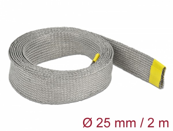 Geflechtschlauch zur EMV Abschirmung dehnbar 2 m x 25 mm, Delock® [20790]