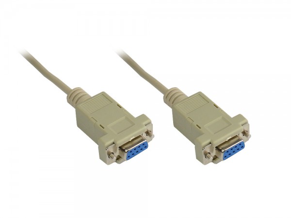 Nullmodem Kabel, 9-pol Buchse / Buchse, Länge: 3m, Good Connections®