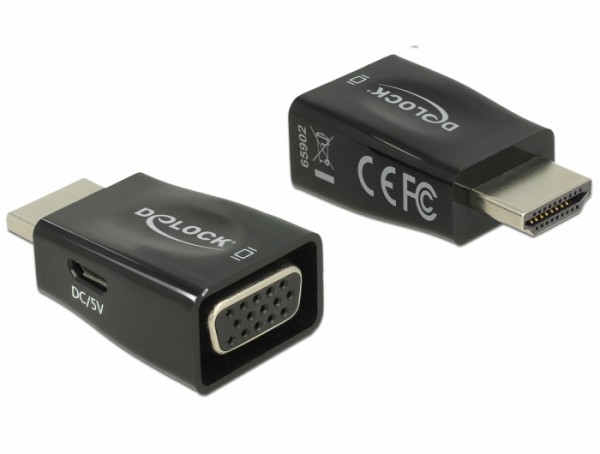 Adapter HDMI-A Stecker > VGA Buchse , Delock® [65902]