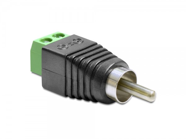 Adapter Cinchstecker an Terminalblock 2 Pin, Delock® [65417]