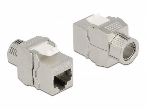 Keystone Modul RJ45 Buchse zu LSA Cat.6A werkzeugfrei geschirmt, Delock® [87032]