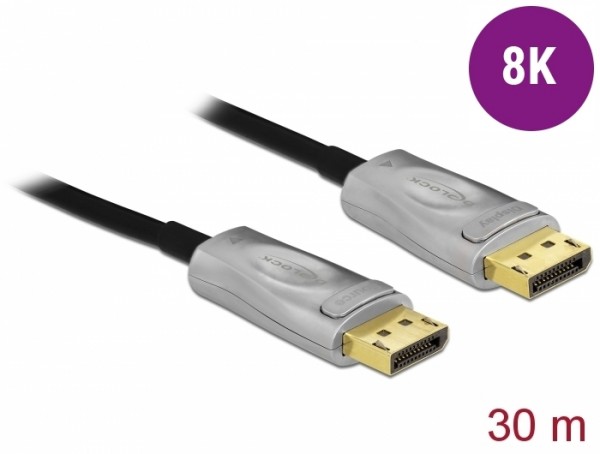 Aktives Optisches Kabel DisplayPort 1.4 8K 30 m, Delock® [85889]