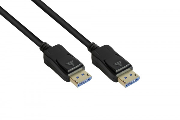 DisplayPort 2.0 Kabel, 54 Gbit/s, UHBR 13.5, 4K @240Hz / 8K @60Hz, Kupferleiter, schwarz, 0,5m, Good Connections®