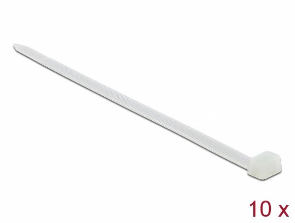 Kabelbinder L 760 x B 8,8 mm 10 Stück weiß, Delock® [19635]