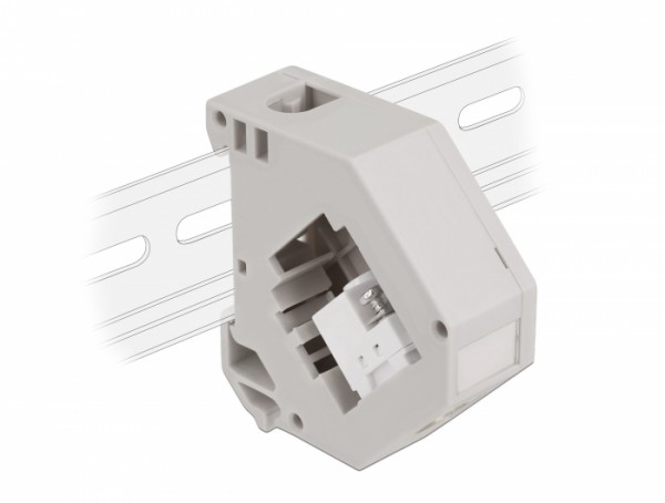 Hutschienenadapter mit Keystone IEC Buchse zu Terminalblock, Delock® [87159]