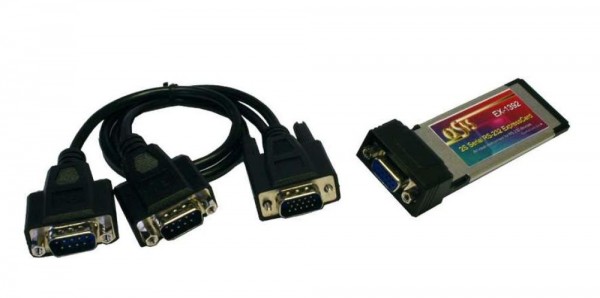 Express Card 2S Seriell RS-232 Ports, MosChip, Exsys® [EX-1392]