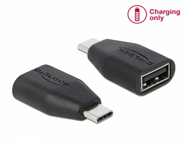 USB Datenblocker USB Type-C™ Stecker zu Typ-A Buchse , Delock® [66528]