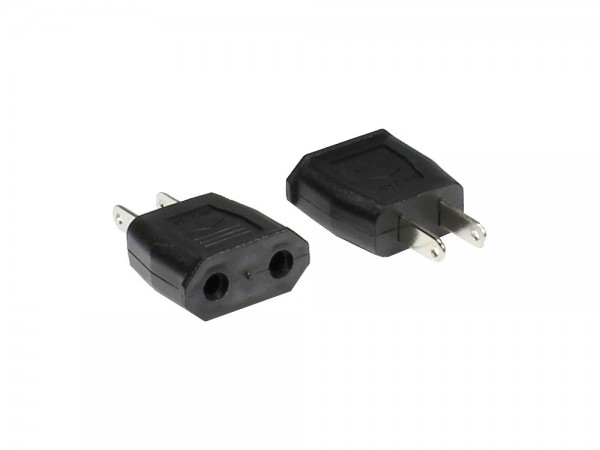 Netzkabeladapter USA 2pin Stecker / Euro 2pin Buchse, Good Connections®