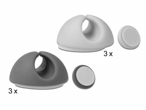 Kabelhalter Set 6 Stück, Delock® [18291]